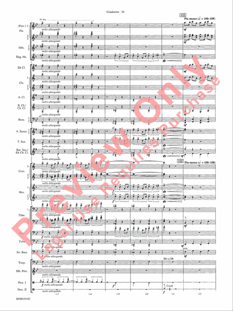 Fanfare and Allegro Concert Band scores gallery preview page 37