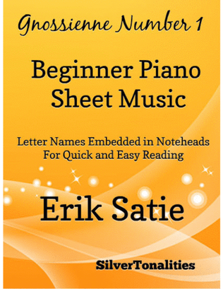 Gnossienne Number 1 Beginner Piano Sheet Music