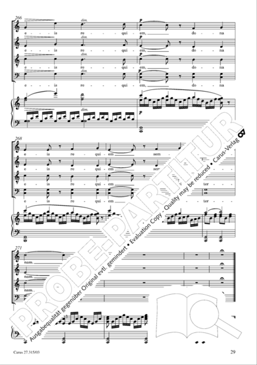 Requiem in C major Requiem in C major 4-Part scores gallery preview page 30