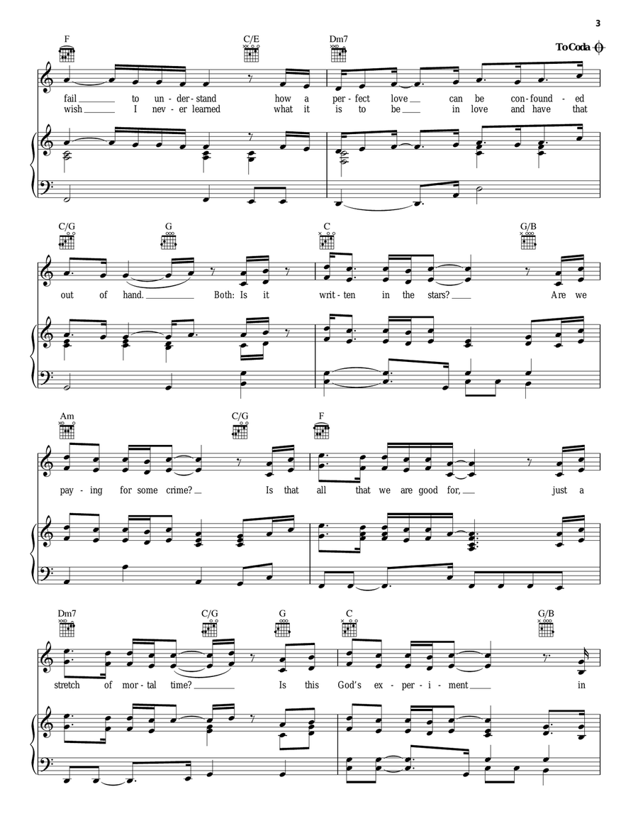 Written In The Stars (from Aida) Acoustic Guitar scores gallery preview page 3