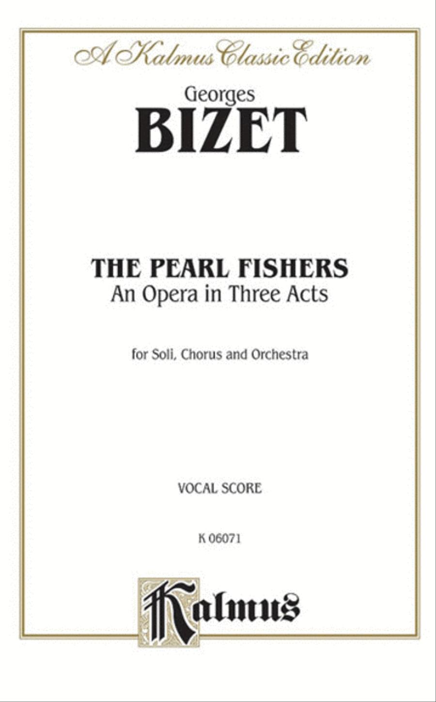 The Pearl Fishers Voice scores gallery preview page 1