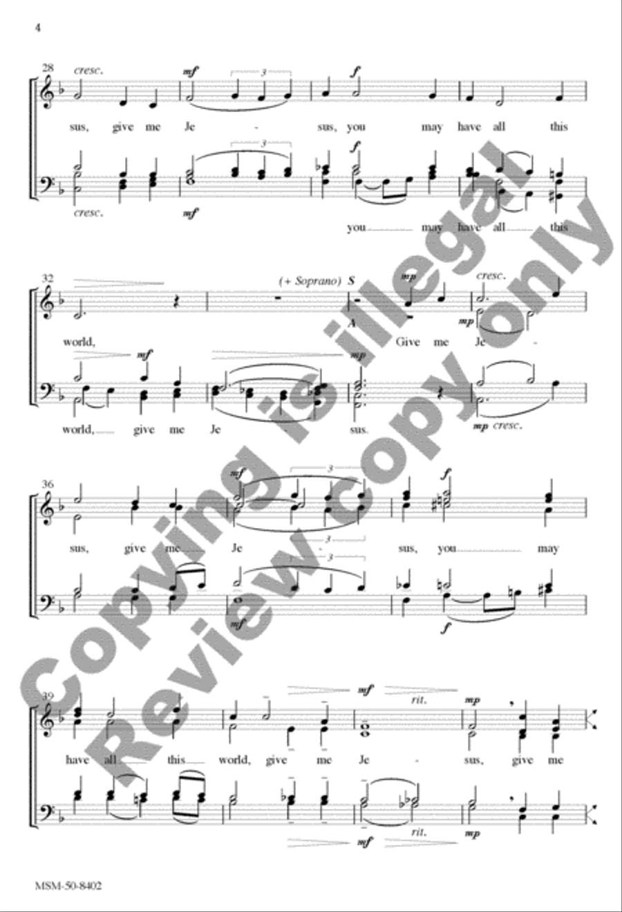Give Me Jesus Give Me Jesus Divisi scores gallery preview page 15