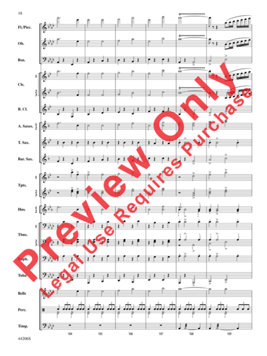 March America Concert Band scores gallery preview page 19