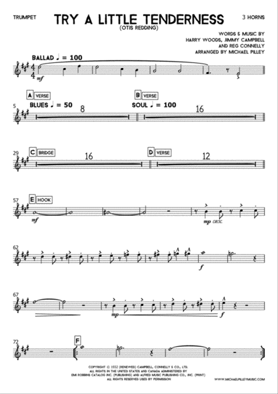 Try A Little Tenderness Small Ensemble scores gallery preview page 2
