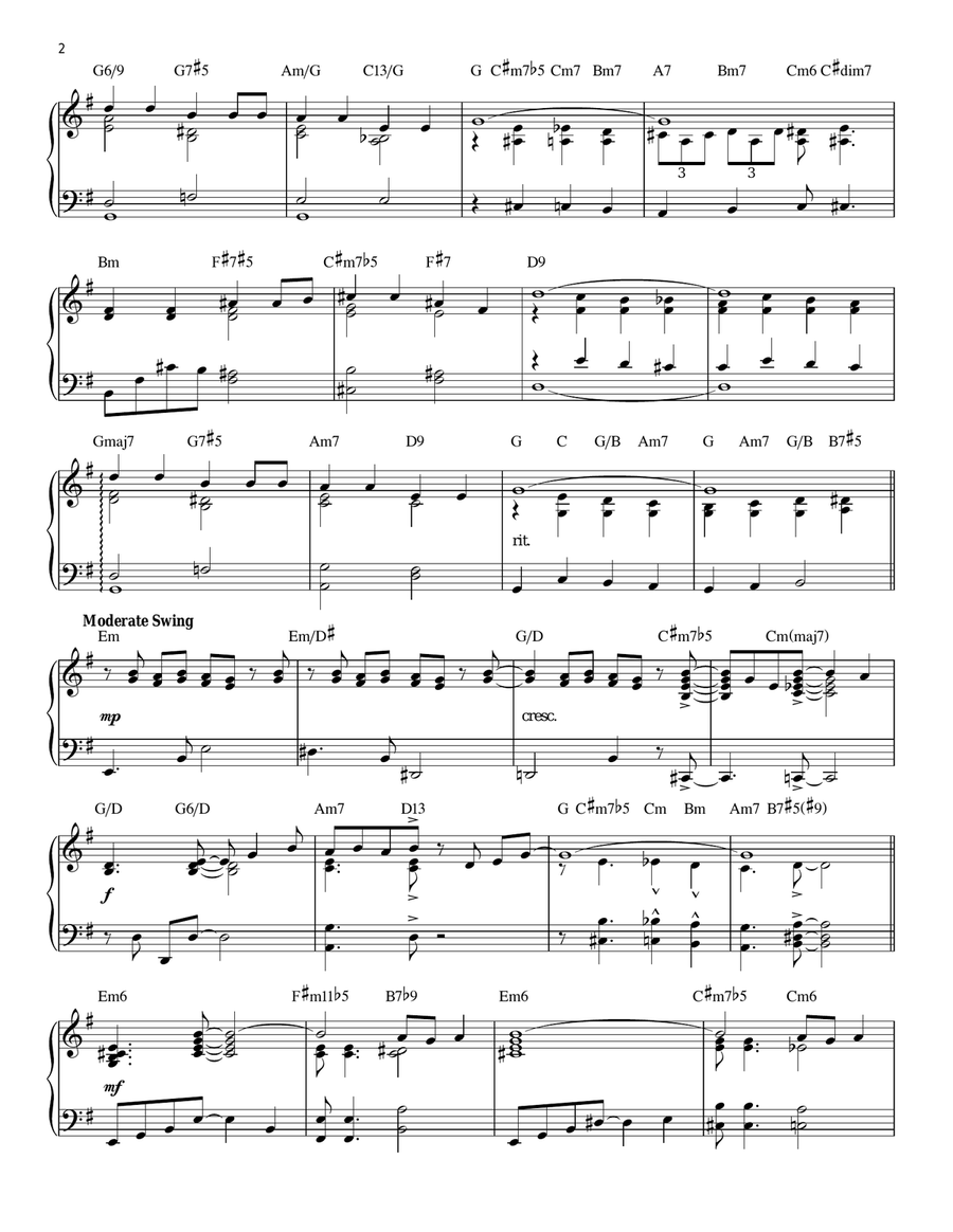 Blue Skies [Jazz version] Piano Solo scores gallery preview page 2
