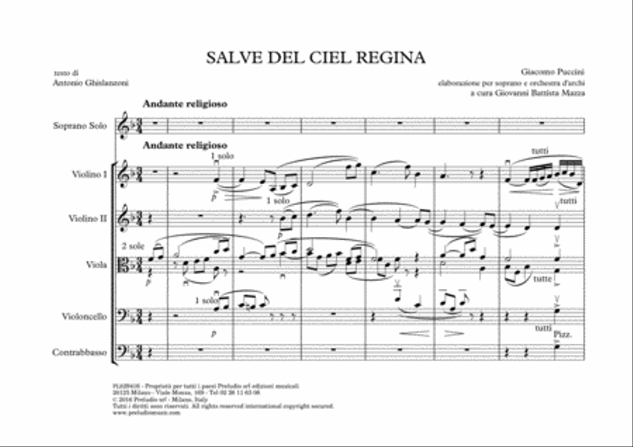 Salve del ciel Regina String Quartet scores gallery preview page 4