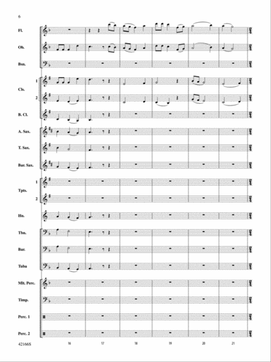 A Merrie Olde Christmas: Score Concert Band scores gallery preview page 6