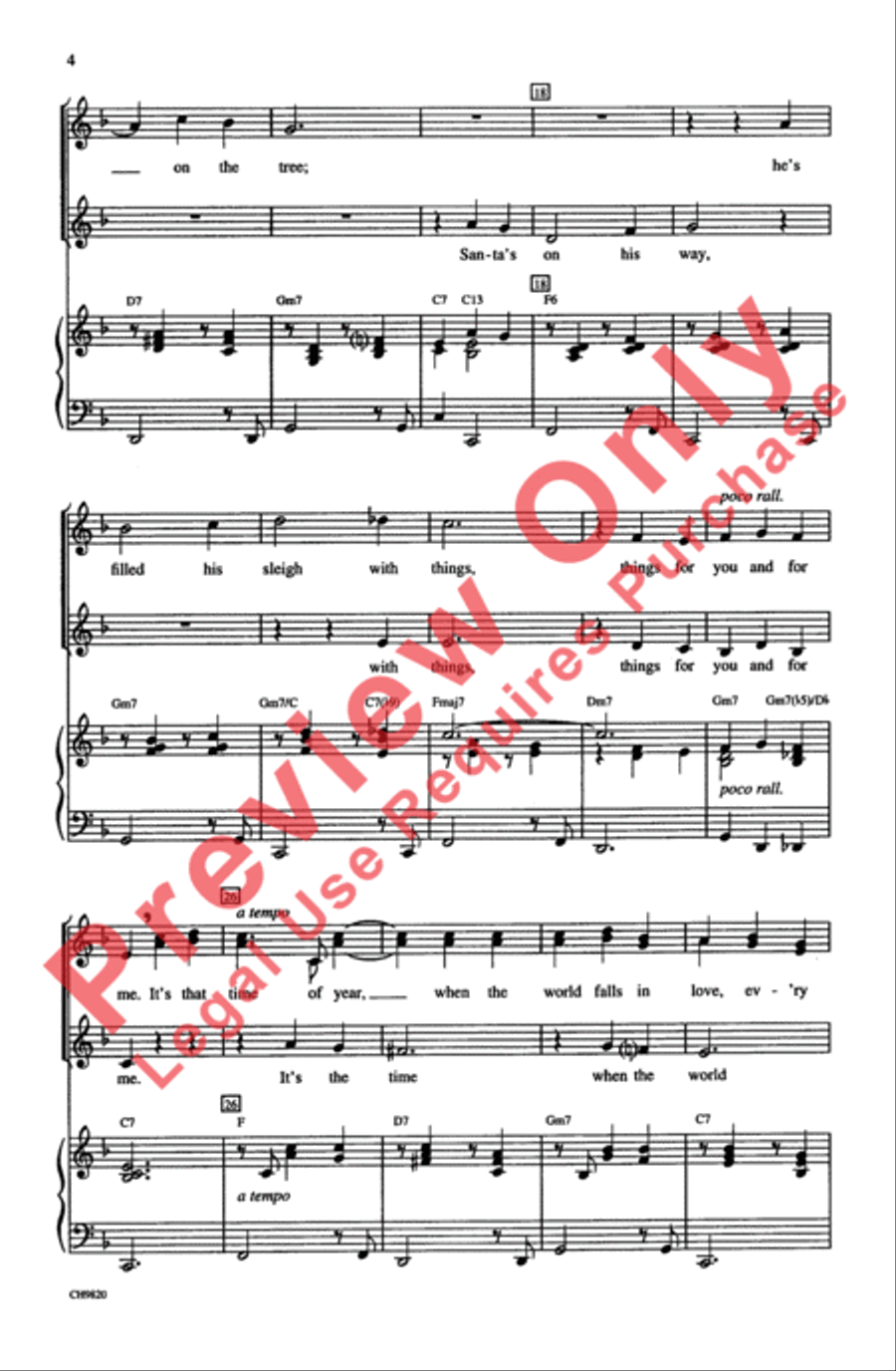 The Christmas Waltz Women's Choir scores gallery preview page 3