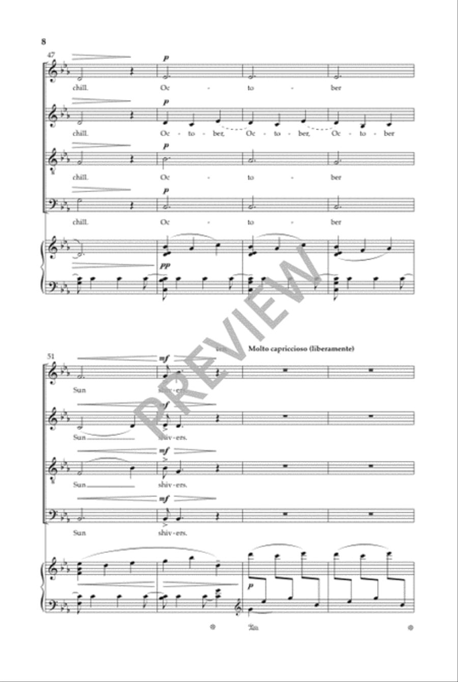 October Sun 4-Part scores gallery preview page 9