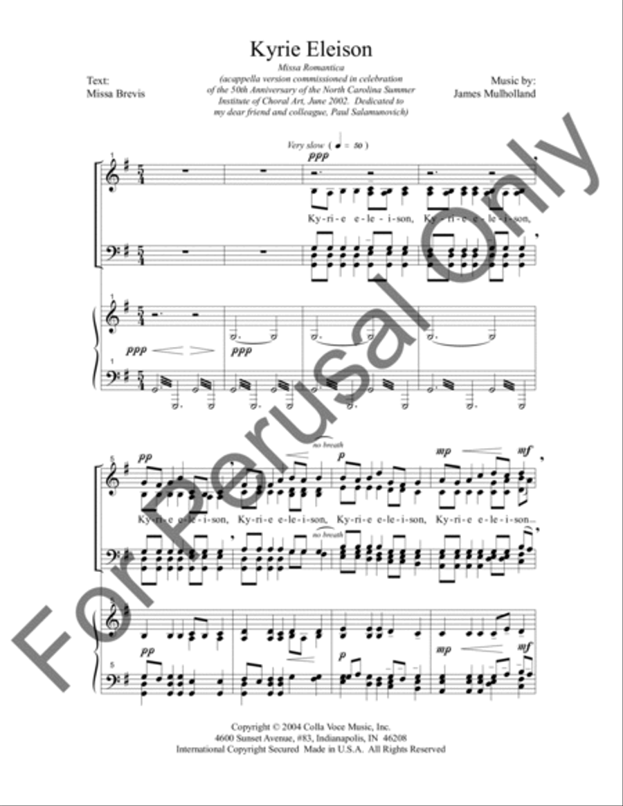 Kyrie Eleison Kyrie Eleison 4-Part scores gallery preview page 2