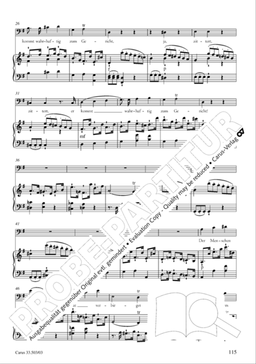 Passion according to St. Matthew (Passions-Musik nach dem Evangelisten Matthaus) SSATB scores gallery preview page 116