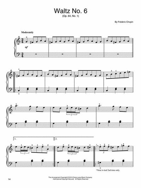 Chopin Waltzes for Easy Piano