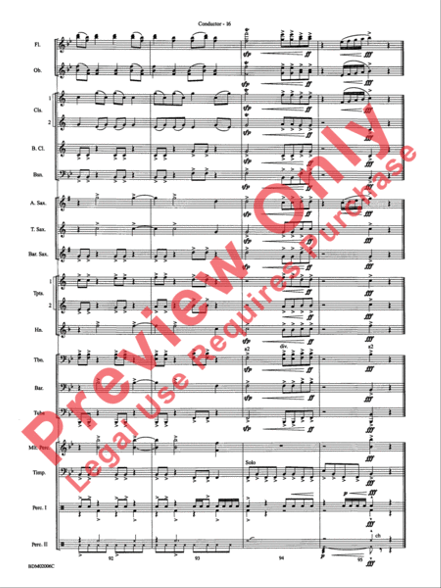 When Summer Takes Flight-cb Concert Band scores gallery preview page 19
