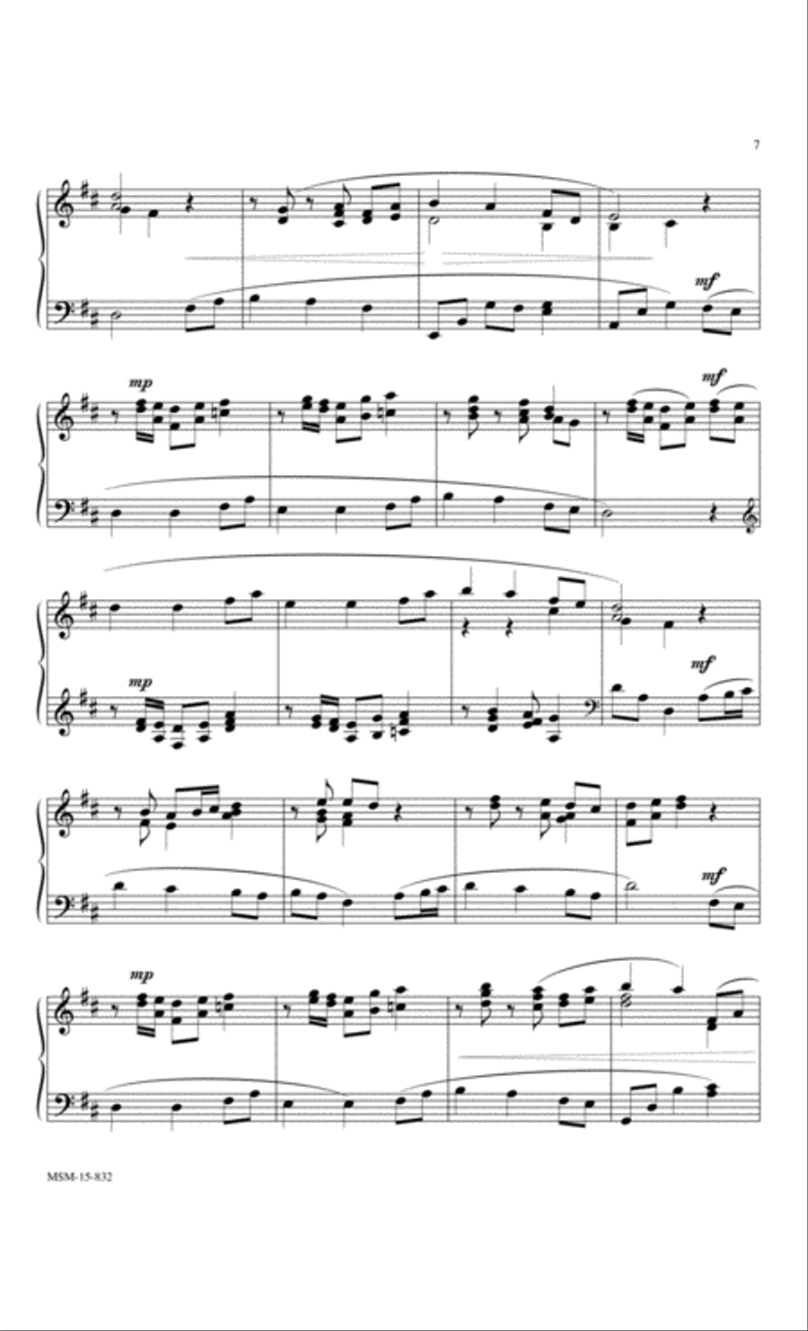 Come, Thou Fount of every blessing Piano Solo scores gallery preview page 2
