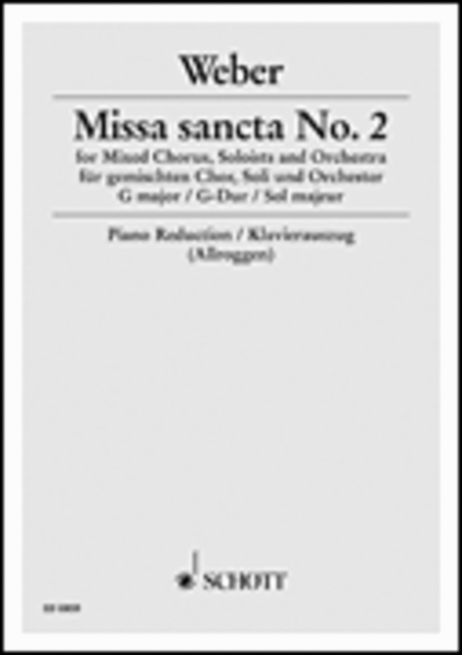 Weber Cm Missa Sancta Nr2 G-dur Choir scores gallery preview page 1