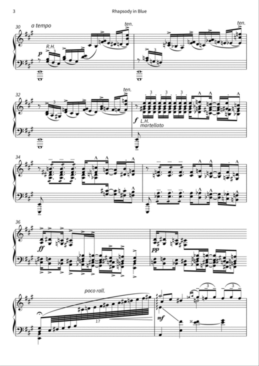 Rhapsody in Blue Piano scores gallery preview page 5