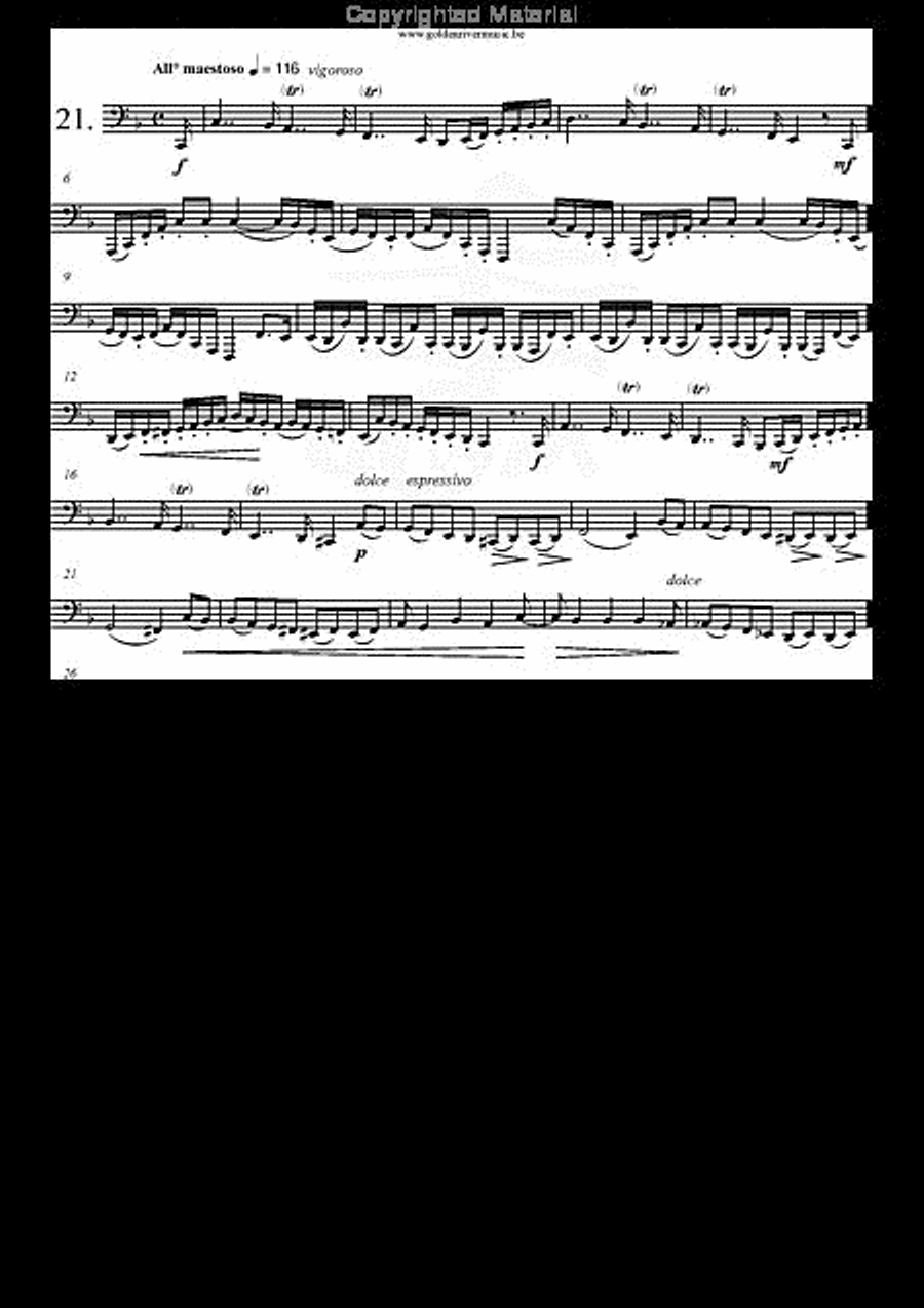 30 Etudes op. 13 Tuba scores gallery preview page 22