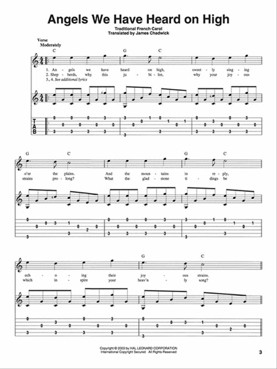 Fingerpicking Christmas Fingerpicking Christmas Fingerpicking Guitar scores gallery preview page 3