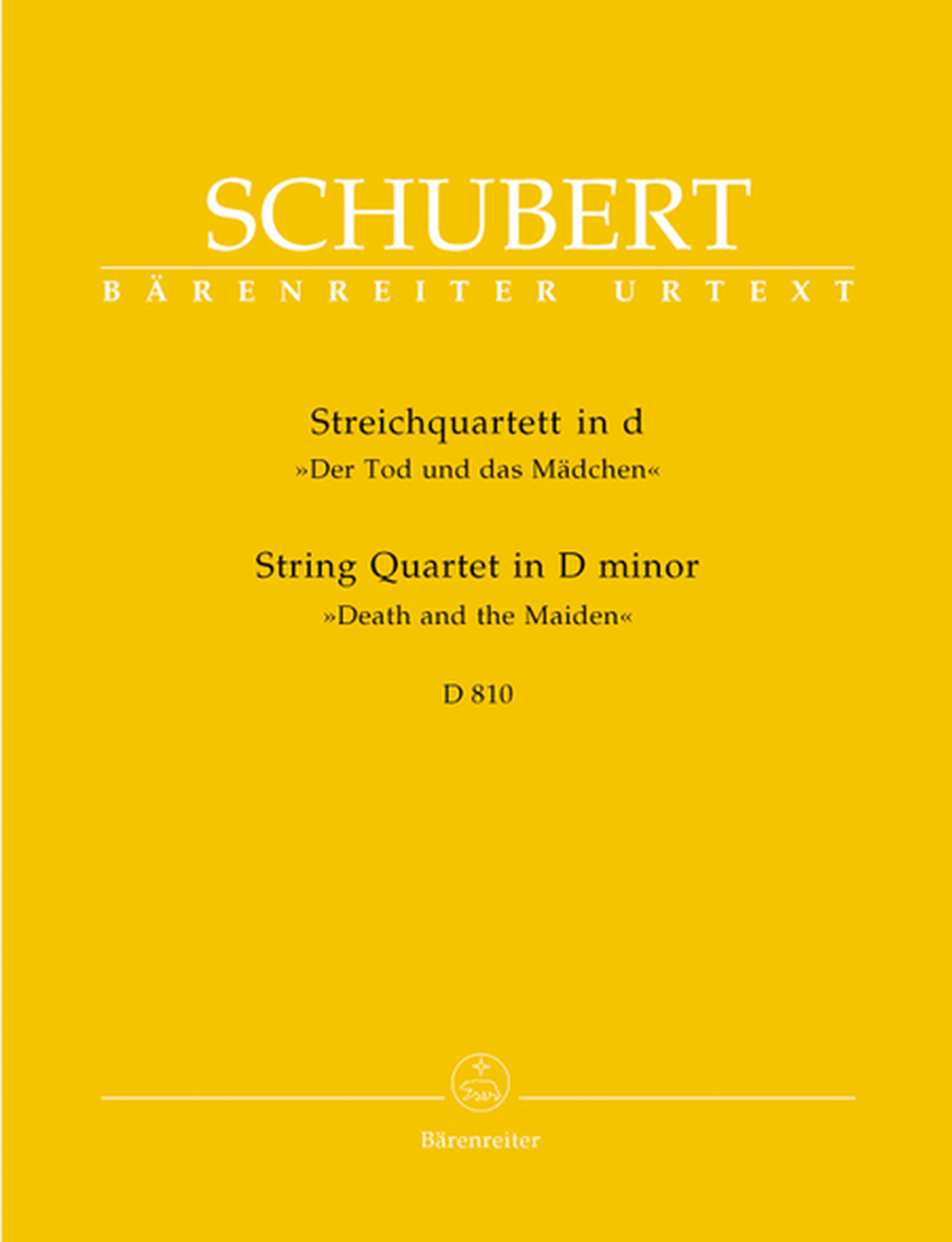 String Quartet d minor D 810 'Der Tod und das Madchen'
