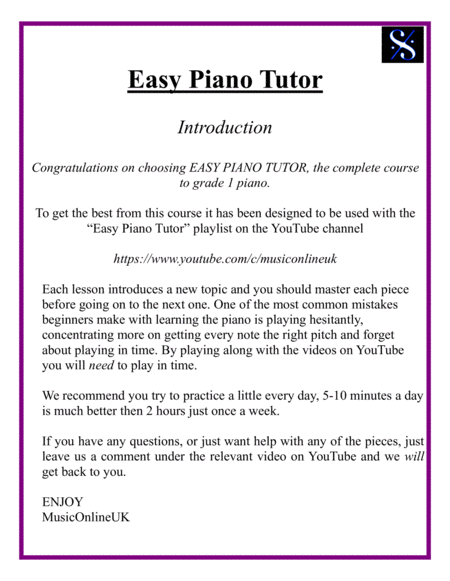 Easy Piano Tutor