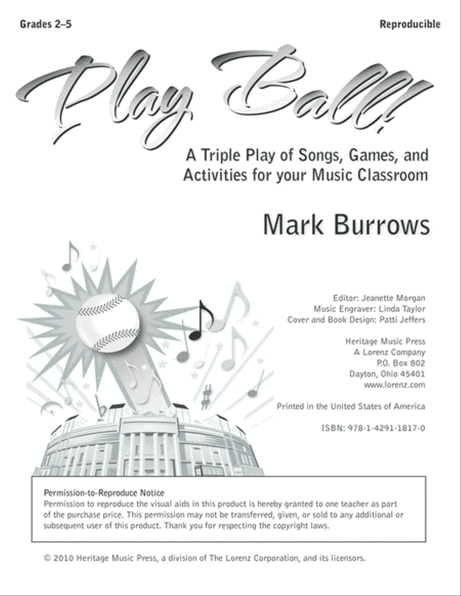 Play Ball! Unison Choir scores gallery preview page 2
