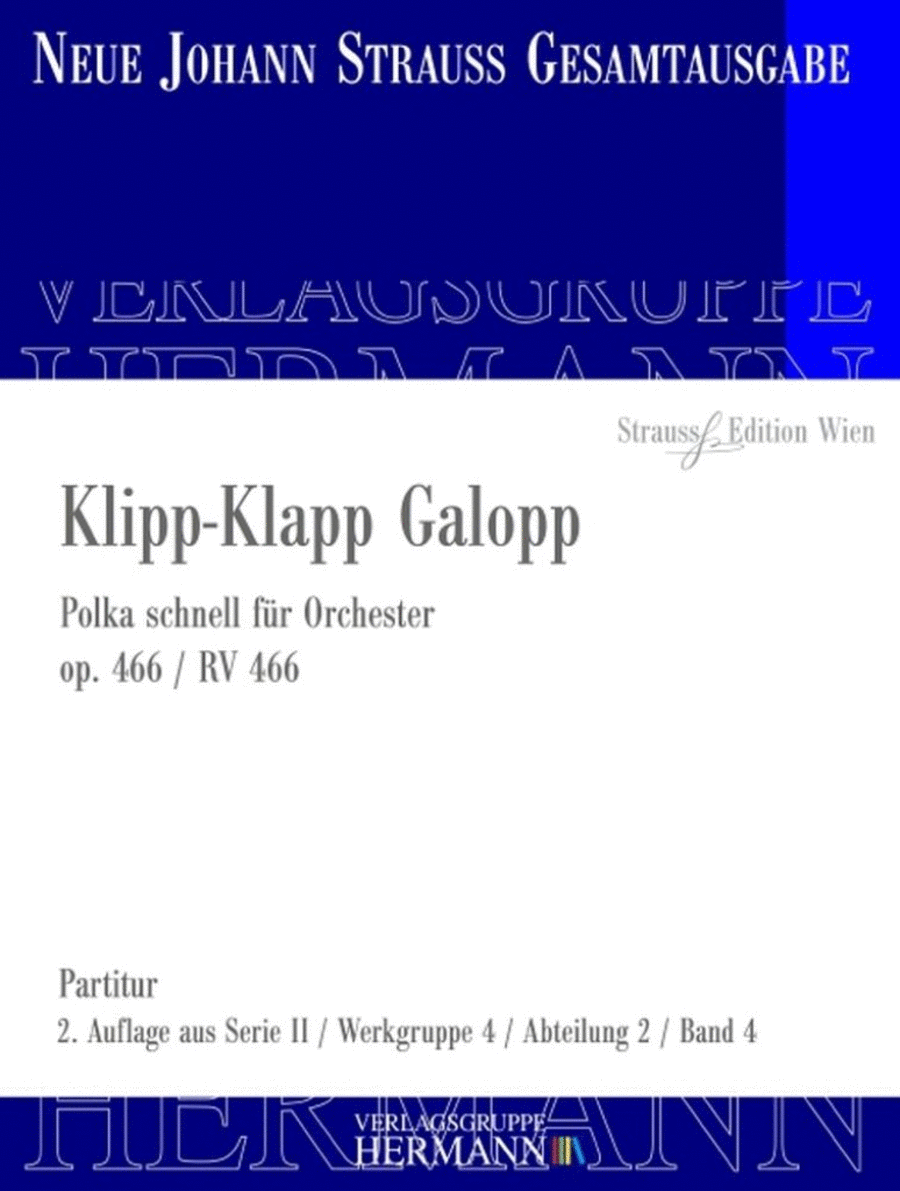 Klipp-Klapp Galopp Op. 466 RV 466 Orchestra scores gallery preview page 1