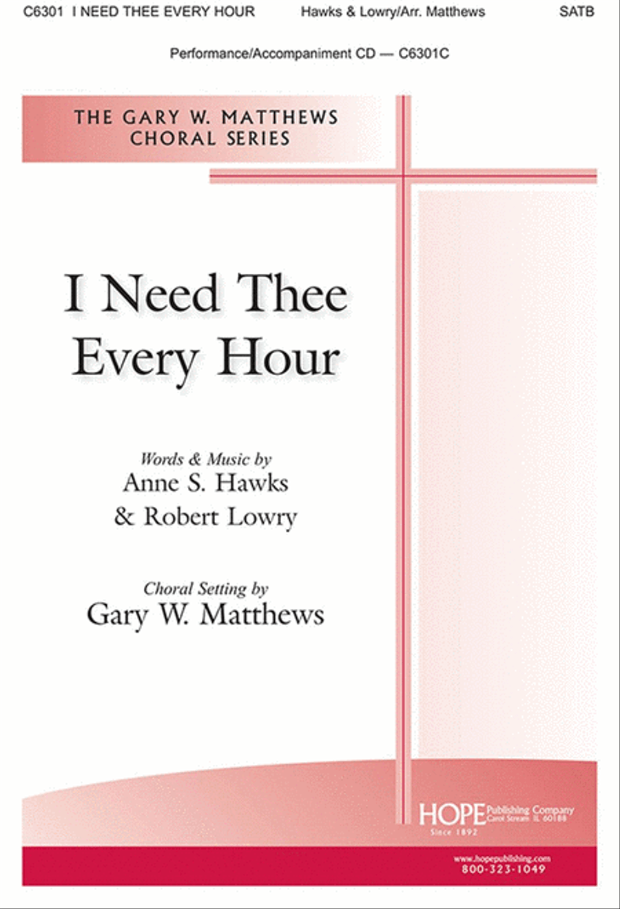 I Need Thee Every Hour 4-Part scores gallery preview page 1