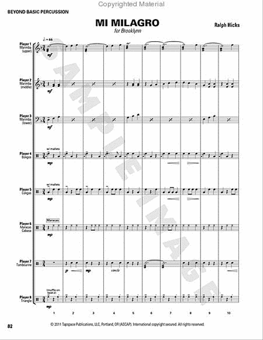 Beyond Basic Percussion Percussion scores gallery preview page 75