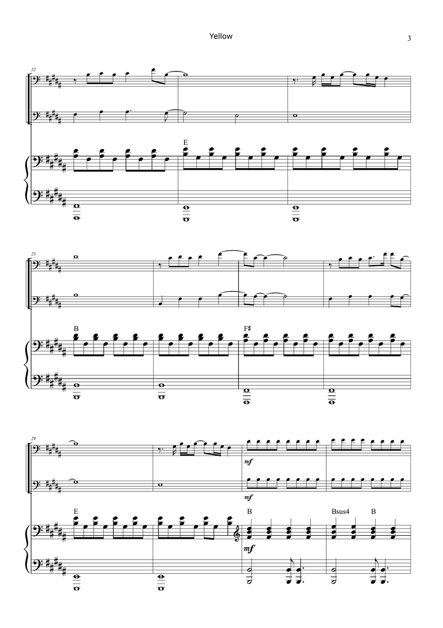 Yellow Trombone Duet scores gallery preview page 3