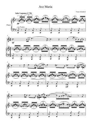 Book cover for Franz Schubert - Ave Maria (Violin Solo) - C Key
