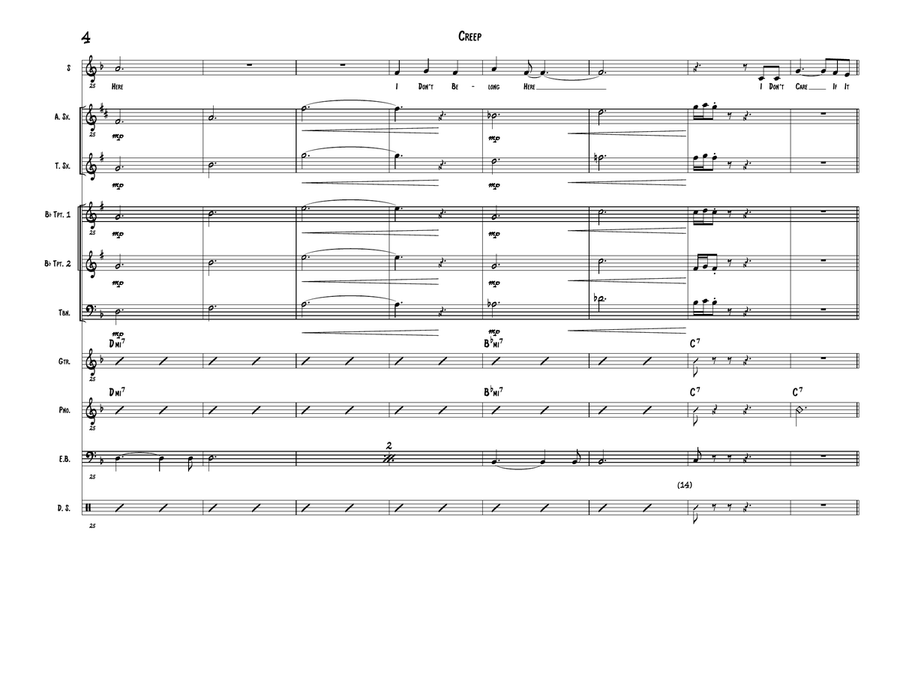 Creep Creep Jazz Ensemble scores gallery preview page 4