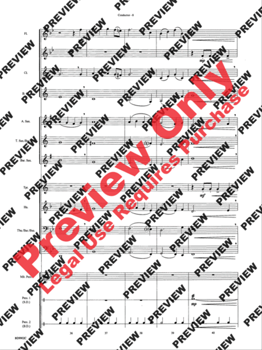 Then Come the Heroes Then Come the Heroes Concert Band scores gallery preview page 10