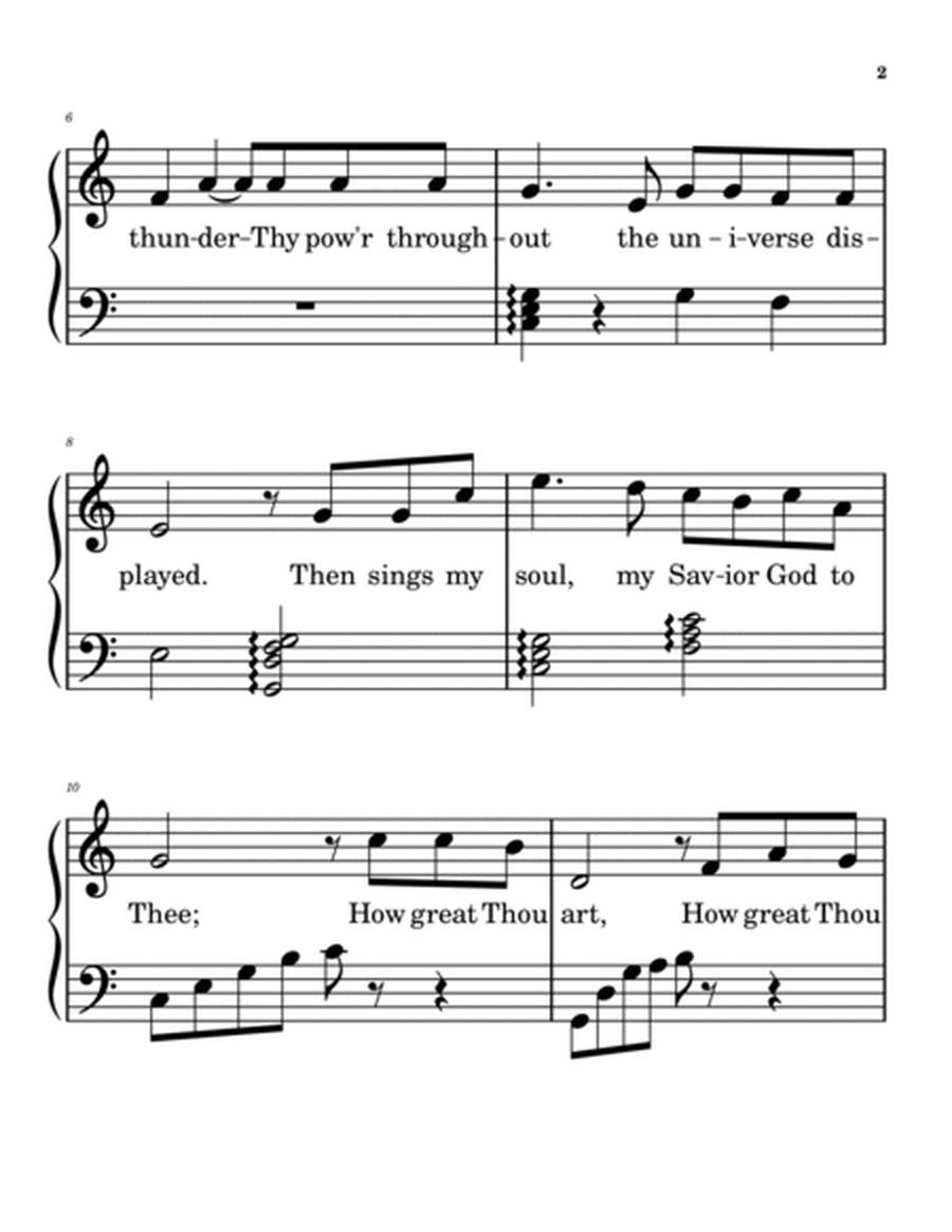 How Great Thou Art for INTERMEDIATE HARP Solo image number null