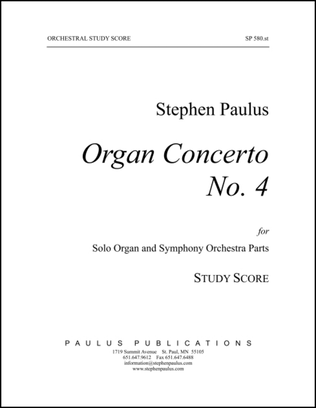 Book cover for Organ Concerto No. 4