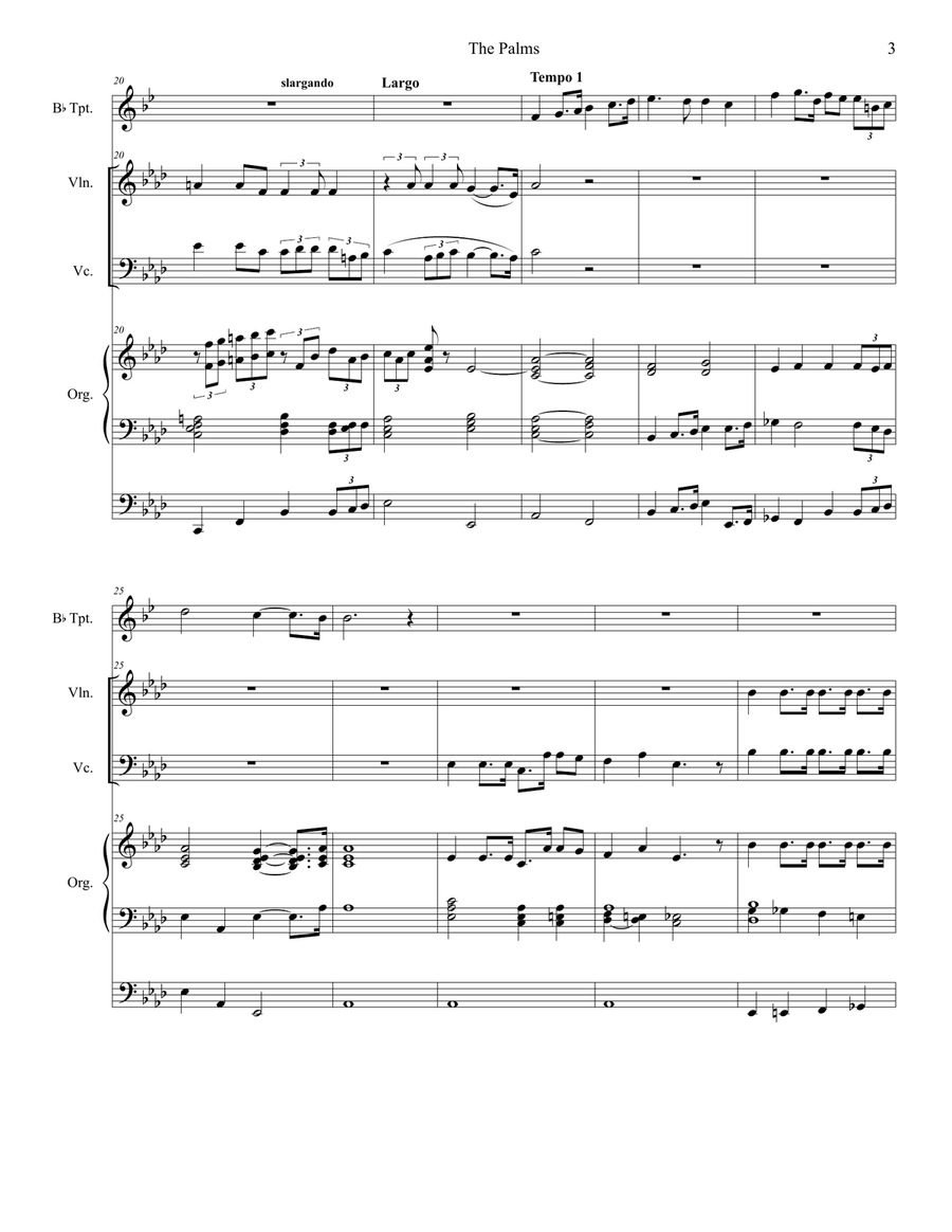 The Palms (Duet for Violin and Cello) String Duet scores gallery preview page 3