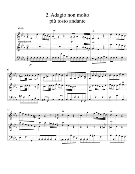 Sonata for violin and harpsichord, BWV Anh. 154