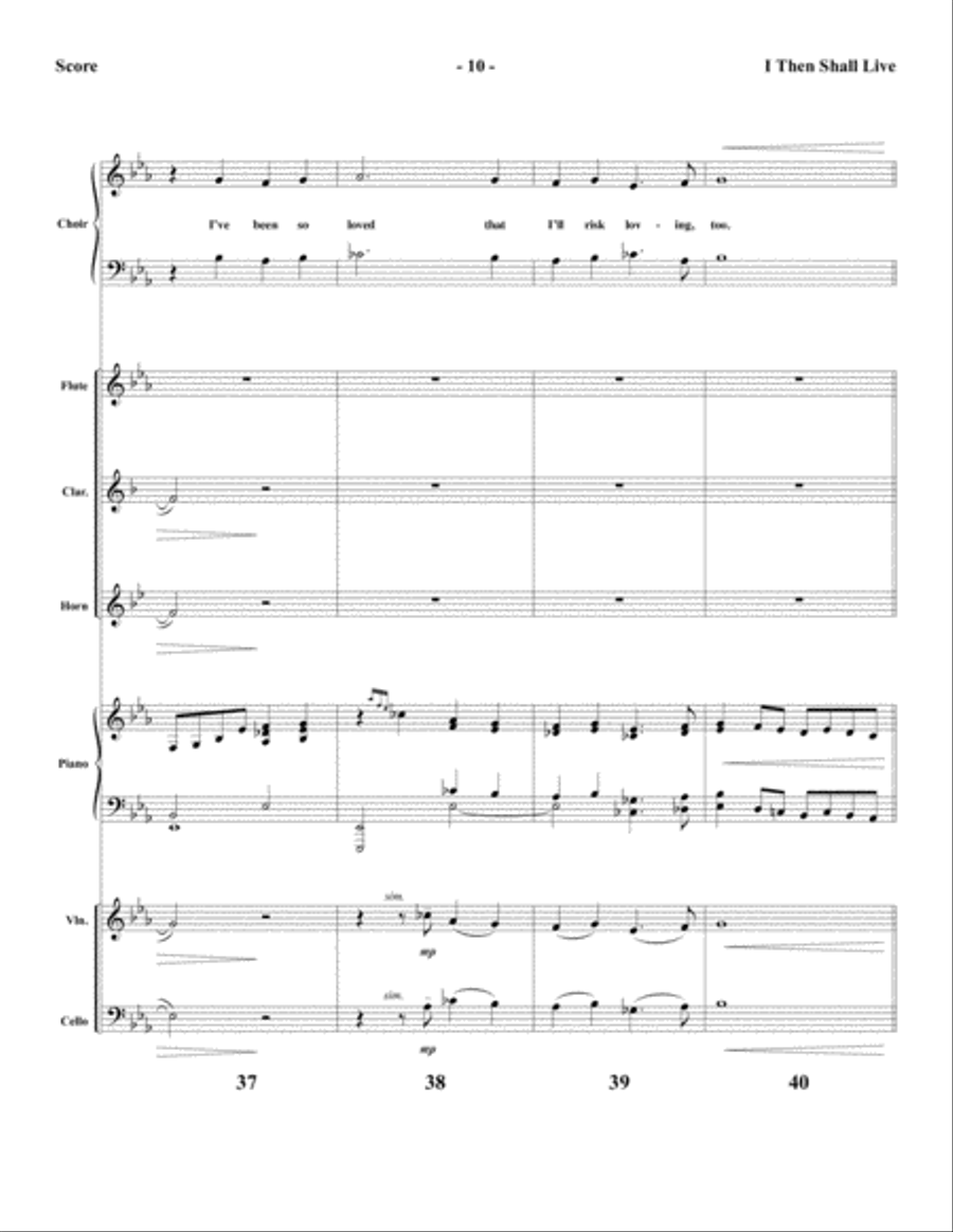 I Then Shall Live - Instrumental Ensemble Score and Parts Choir scores gallery preview page 12