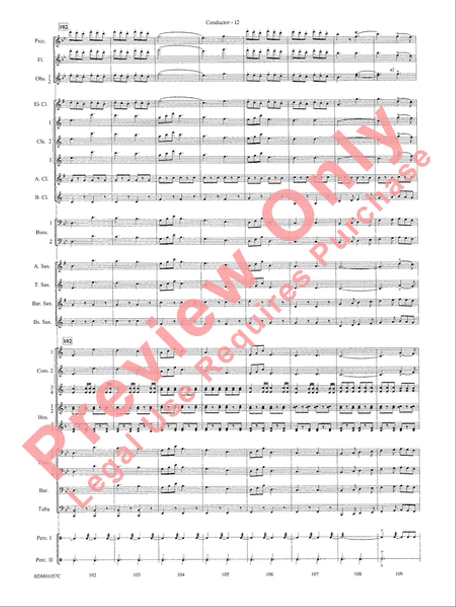 Black Horse Troop - Cb Black Horse Troop - Cb Concert Band scores gallery preview page 14