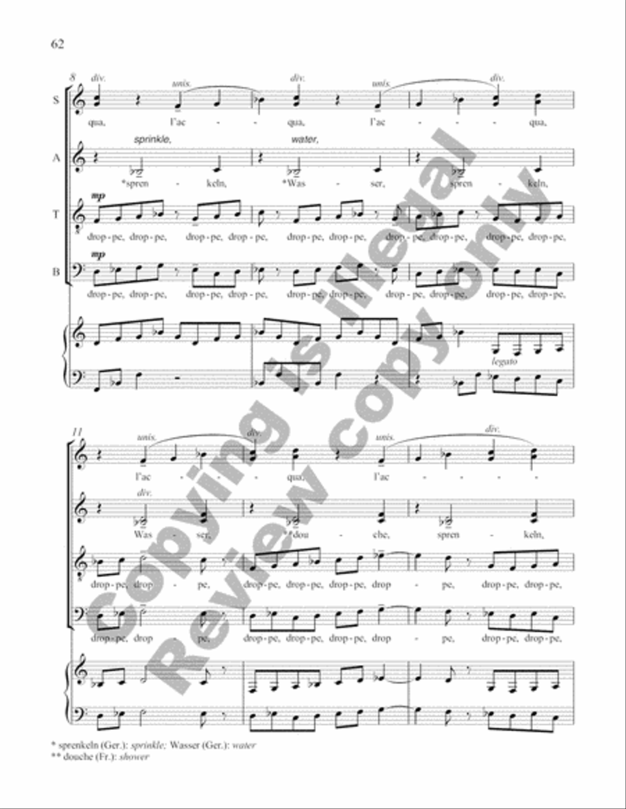 Earth Songs: 5. Danse des Pluies Divisi scores gallery preview page 10