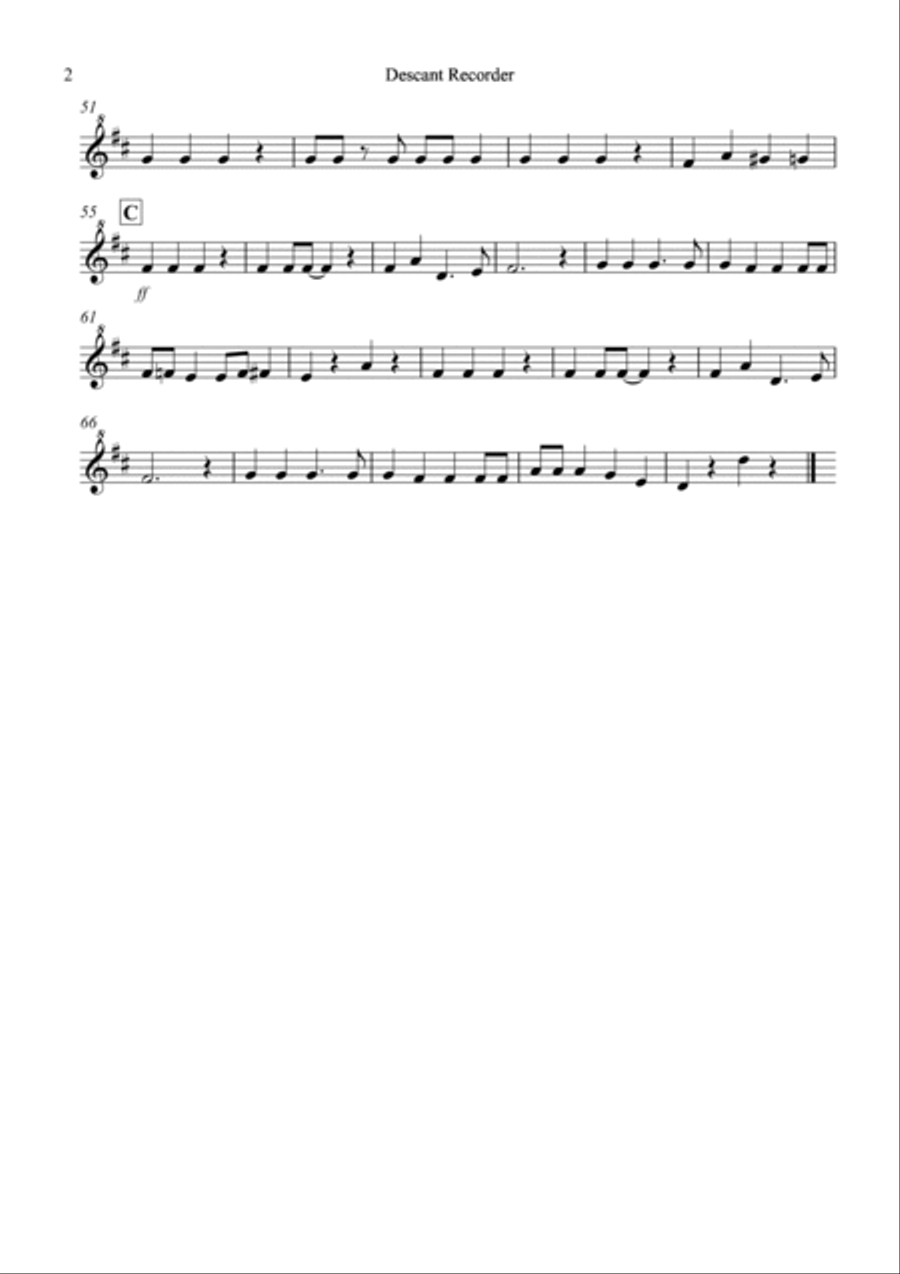 Jingle Bells (Jazzy Style!) for Recorder Quartet Jingle Bells (Jazzy Style!) for Recorder Quartet Recorder scores gallery preview page 6