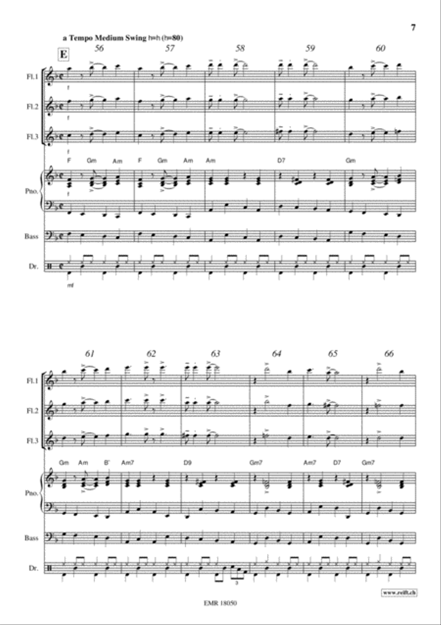 Movie Sequences Flute scores gallery preview page 7