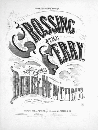 Book cover for Crossing the Ferry. Song and Chorus