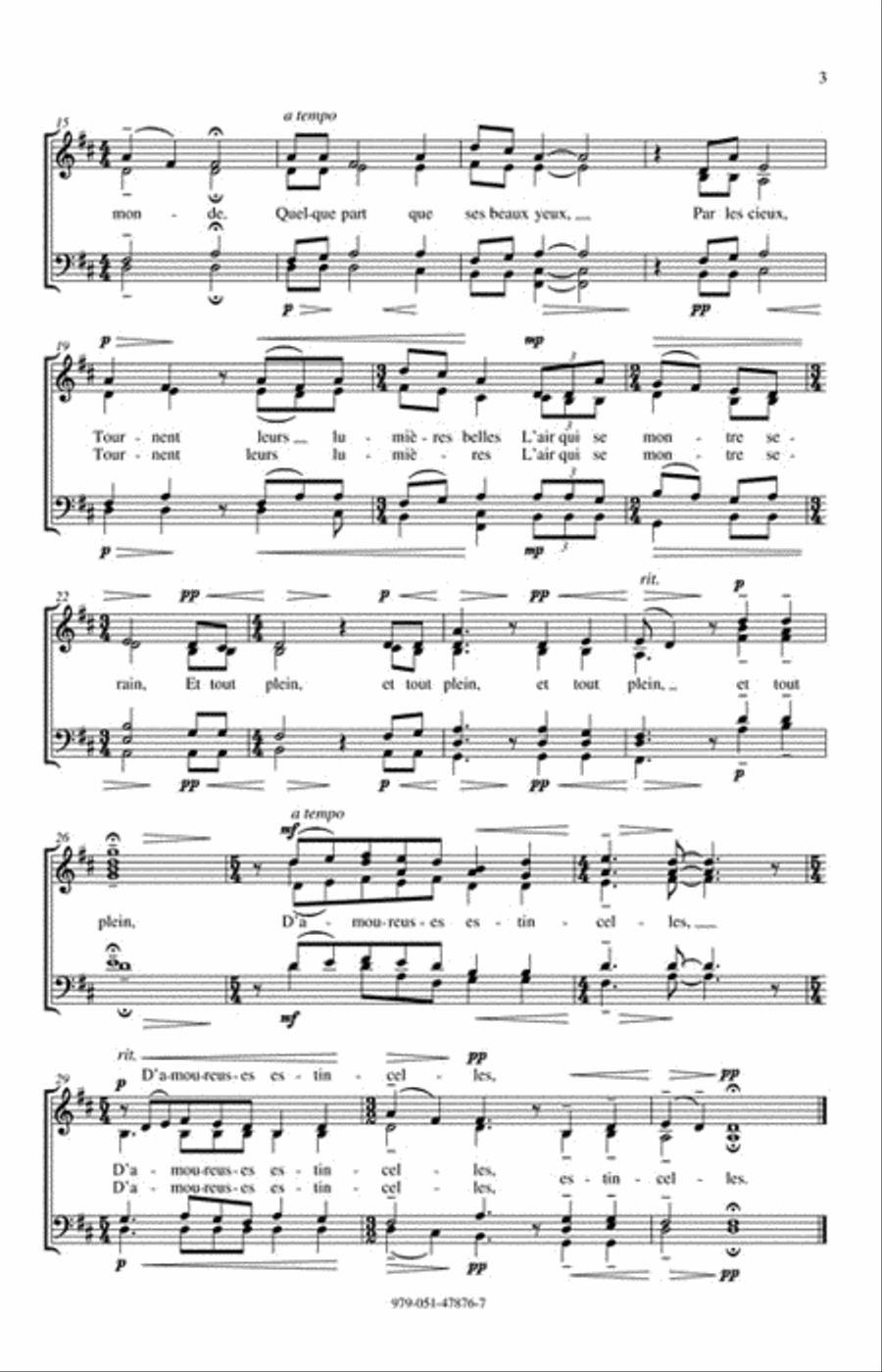 Ce beau printemps Ce beau printemps 4-Part scores gallery preview page 3