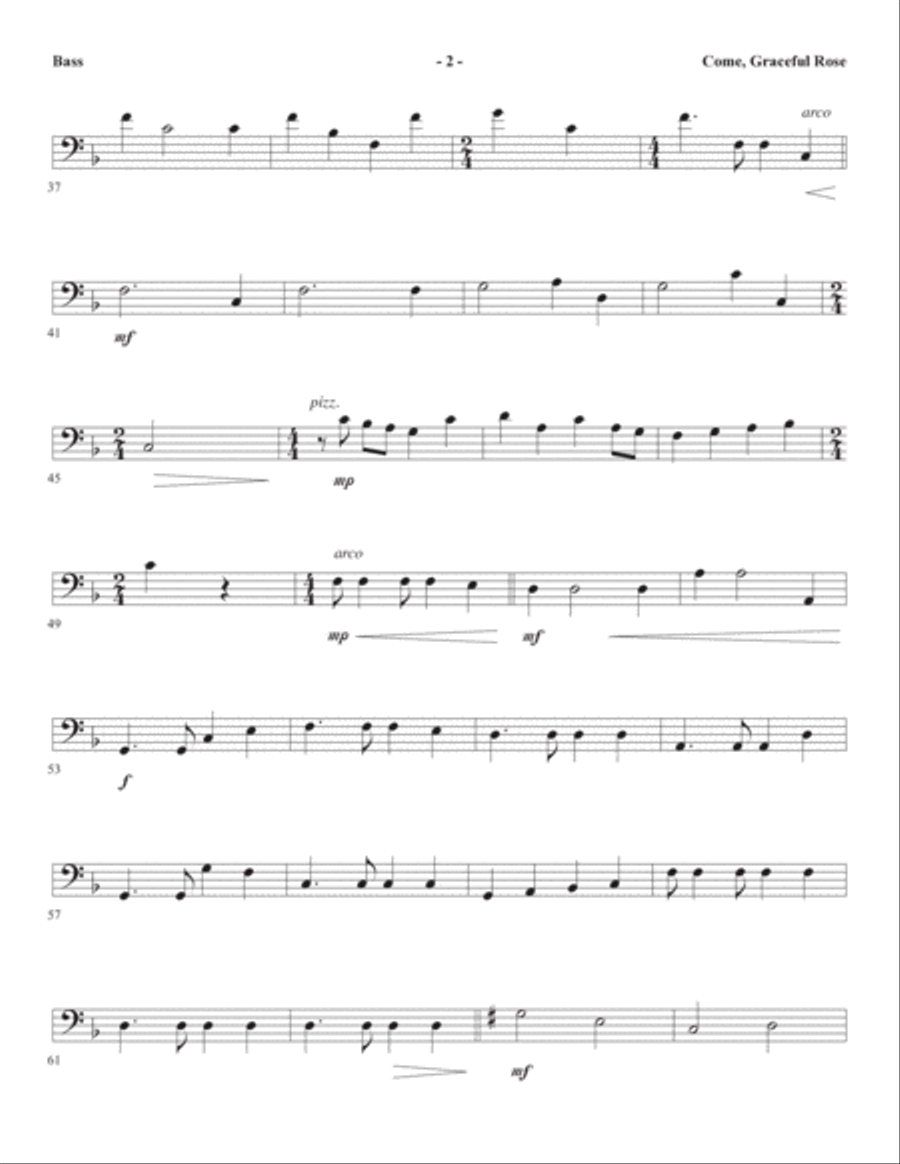 A Weary World Rejoices (A Chamber Cantata For Christmas) - Double Bass A Weary World Rejoices (A Chamber Cantata For Christmas) - Double Bass Choir scores gallery preview page 16