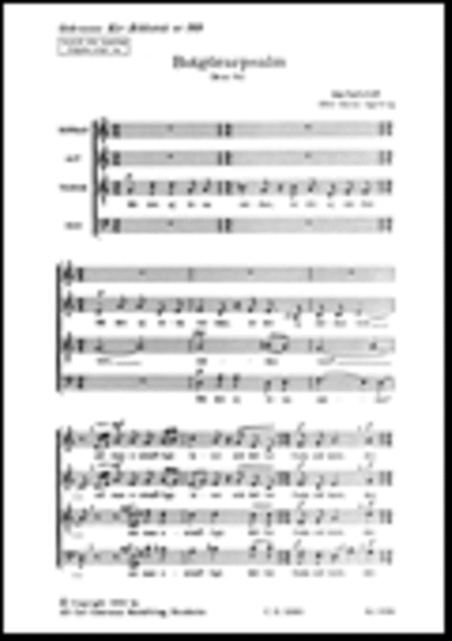 Botgorarpsalm 4-Part scores gallery preview page 1