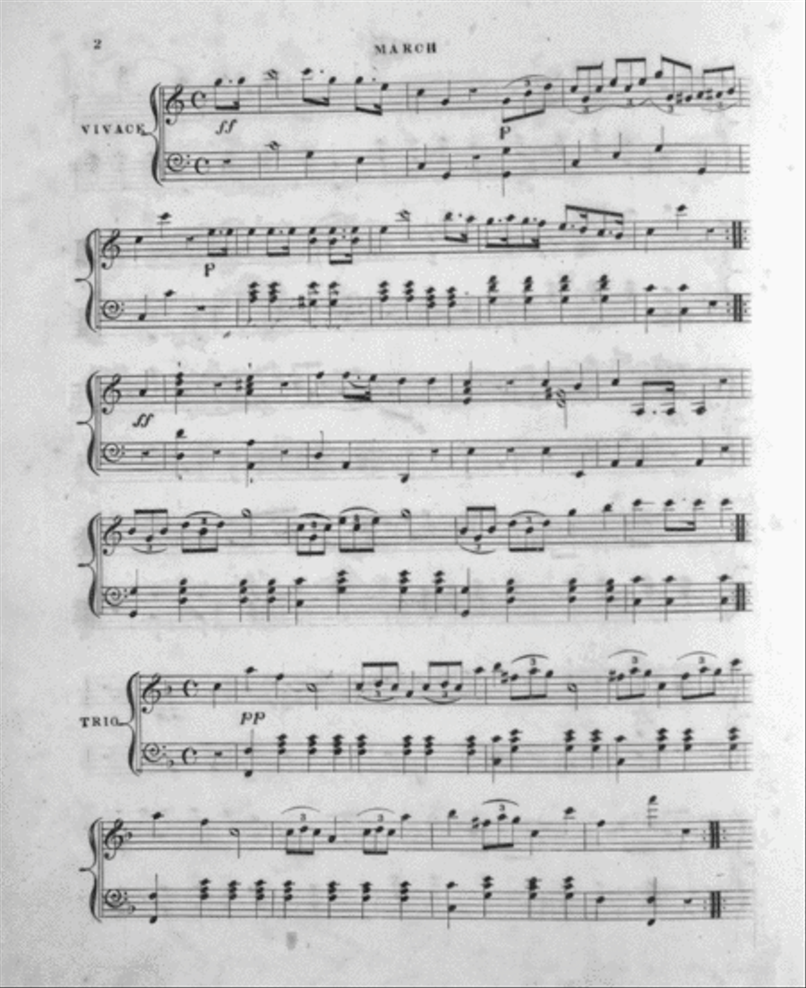 The Albany Burgess Corps. Grand March Piano Solo scores gallery preview page 2