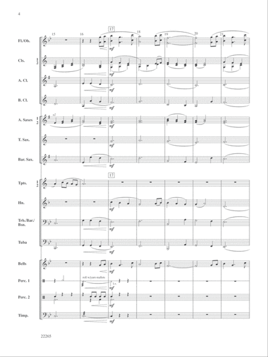 Dorian Dreamscape: Score Dorian Dreamscape: Score Concert Band scores gallery preview page 4