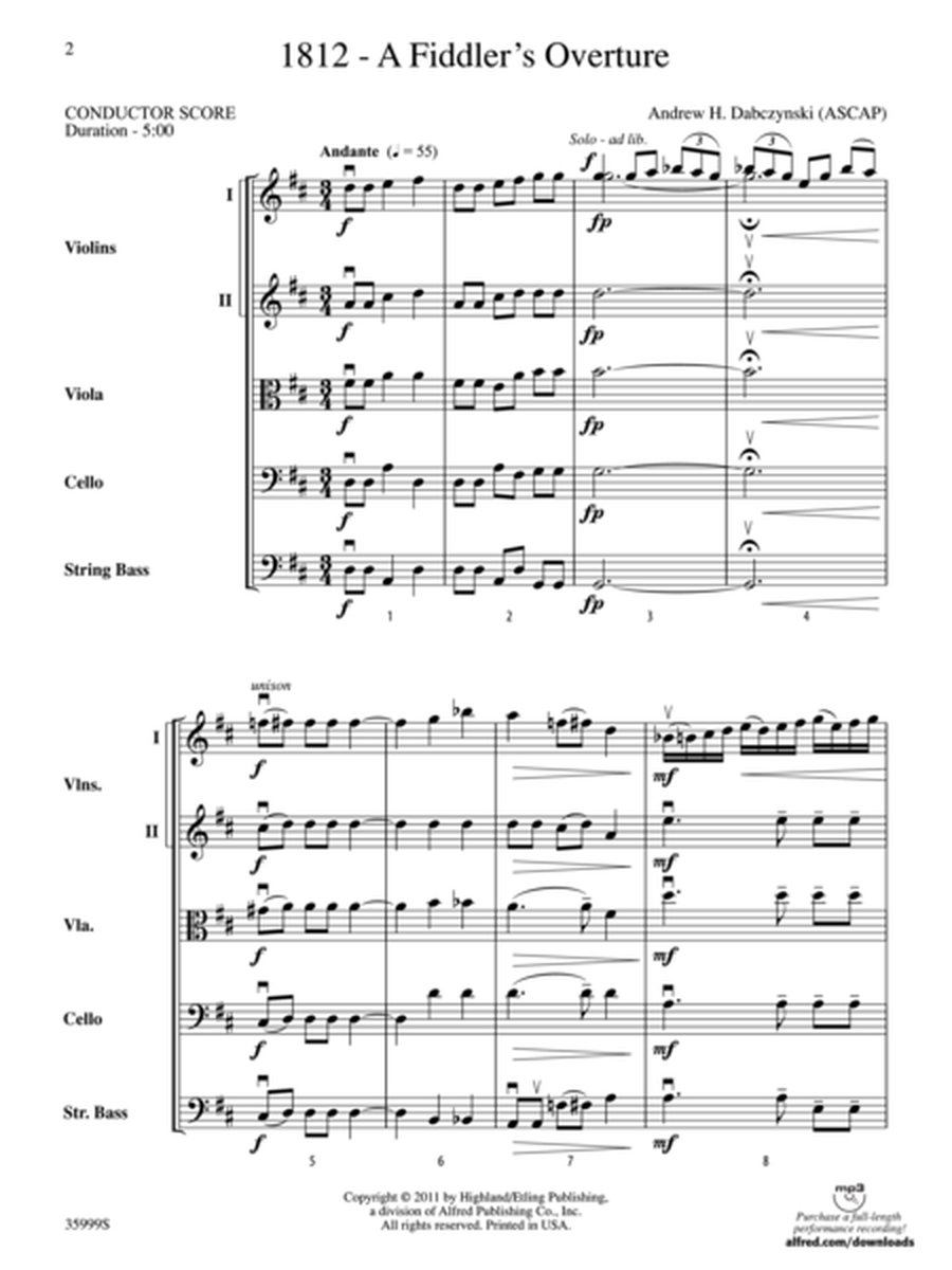 1812 -- A Fiddler's Overture
