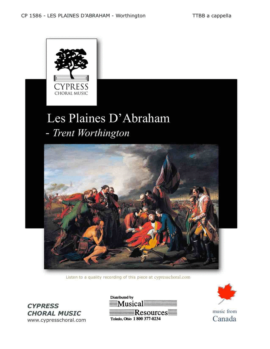 Les Plaines D'abraham Les Plaines D'abraham TTBB scores gallery preview page 1