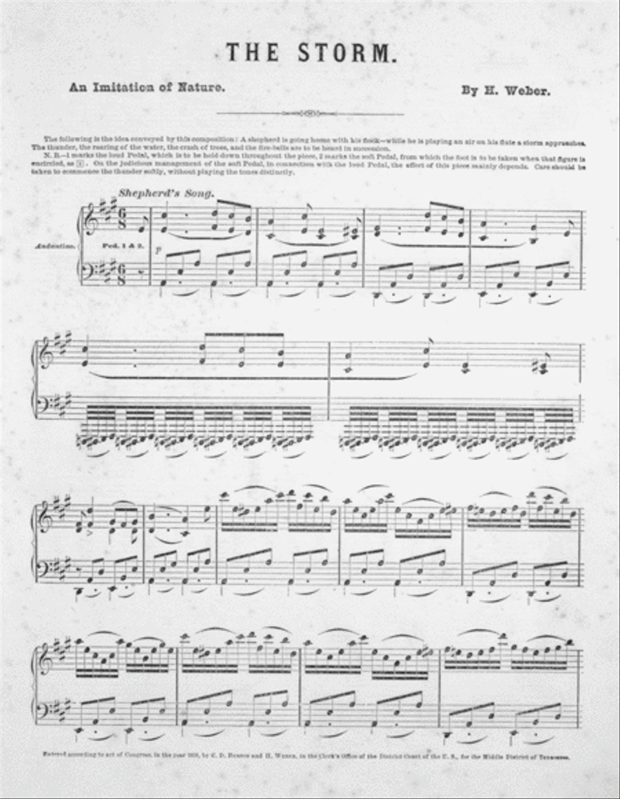 The Storm. An Imitation of Nature Piano Solo scores gallery preview page 2
